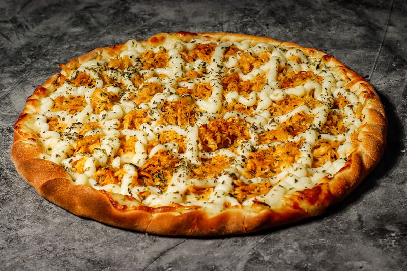 Classic margherita pizza with fresh basil and mozzarella